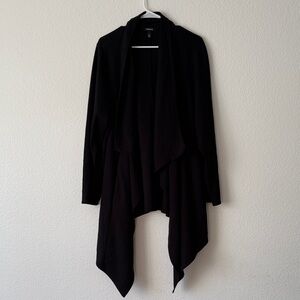 Torrid Elegant Black Drape Cardigan